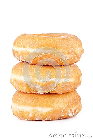 Three delicious donuts Stock Photo