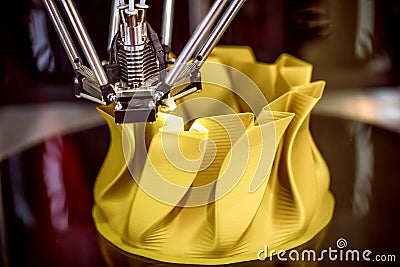 Three dimensional printing machine Stock Photo