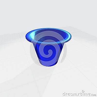 Three dimensional rendering work of a container Stock Photo