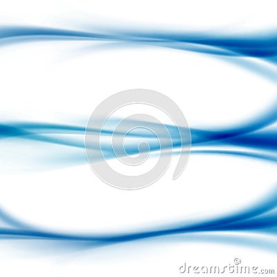 Three divider abstract modern web blue line Vector Illustration