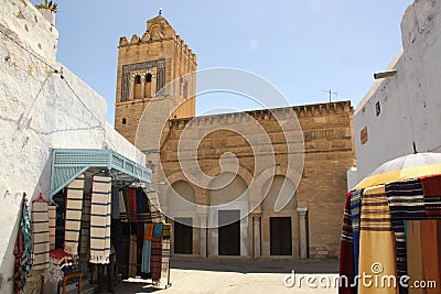 Three doors Mosque - Kairouan Stock Photo