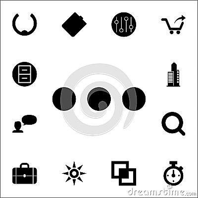three dots icon. web icons universal set for web and mobile Stock Photo
