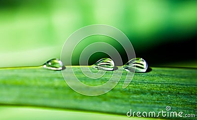 Three droplets Stock Photo