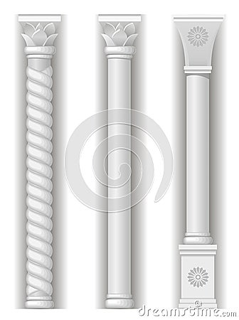 Three eastern tower Vector Illustration