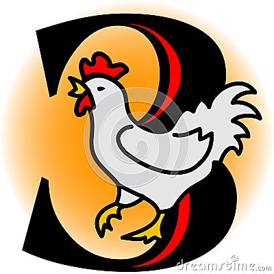 Three French Hens/eps Vector Illustration