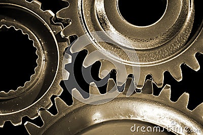 Three gears Stock Photo