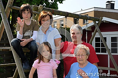 Three generations Stock Photo