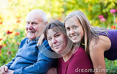 Three generations Stock Photo