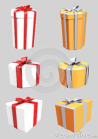 Three gift 2 Stock Photo