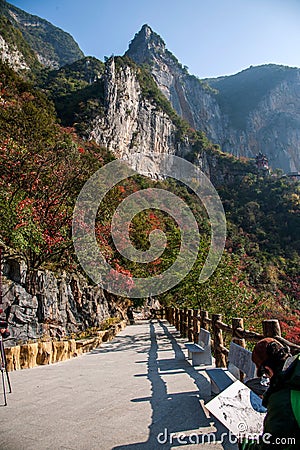 Three Gorges of the Yangtze River Valley Gorge Editorial Stock Photo