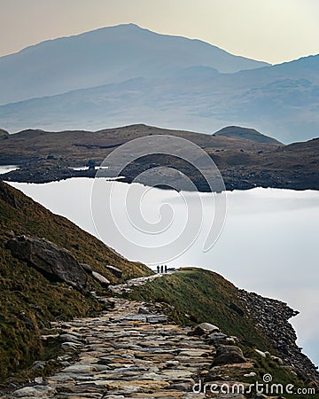 Three Hikers Stock Photo