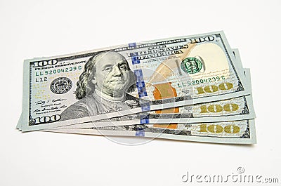 Three hundred dollars of the USA Stock Photo