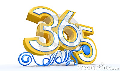 Three Hundred And Sixty Five Days Stock Photo