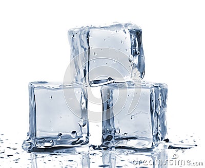 Three ice cubes Stock Photo