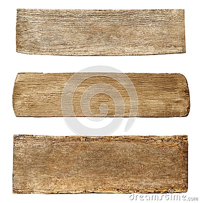 Three Kinds Wood Blank Copy Space Sign Concept Stock Photo