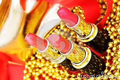 Three lipsticks Stock Photo