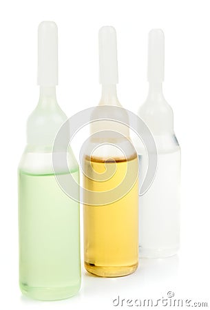 Three medicine bottles Stock Photo