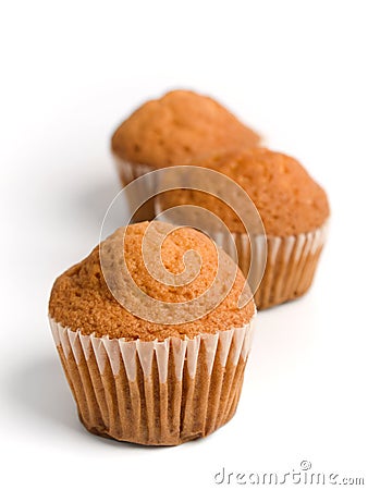 Three muffins Stock Photo