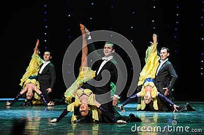 The Three Musketeers-The French Cancan-the Austria's world Dance Editorial Stock Photo