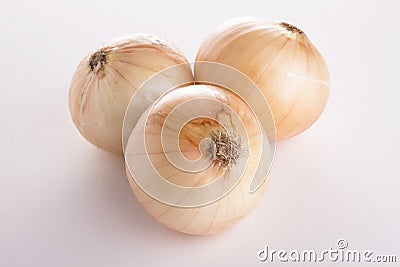 Three onion array Stock Photo