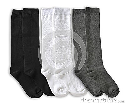 Three Pair of male socks Stock Photo