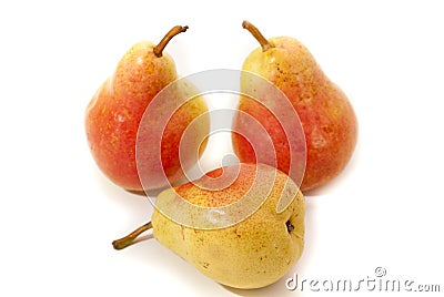 Three pears Stock Photo