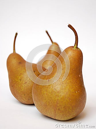 Three pears Stock Photo