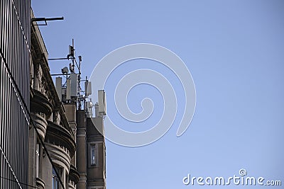 three periods, three buildings Editorial Stock Photo