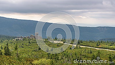 Three Piglets rock formation on the trail in Giant Mountains Stock Photo