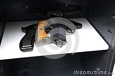 Three pistols Stock Photo