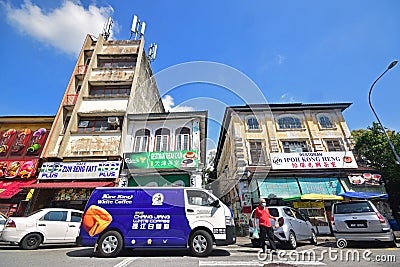 3 popular coffee shops Restoran Thean Chun, Kong Heng & Kafe Zun Seng Fatt in Ipoh old town, Concubine Lane Perak, Malaysia Editorial Stock Photo