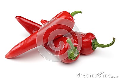 Three Red Pepper Stock Photo