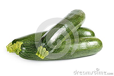 Three ripe zucchini Stock Photo