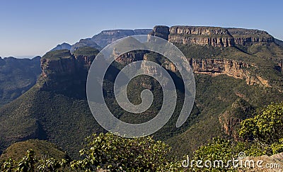 Three Rondavels in the Blyde River Canyon, Mpumalanga South Africa. Stock Photo
