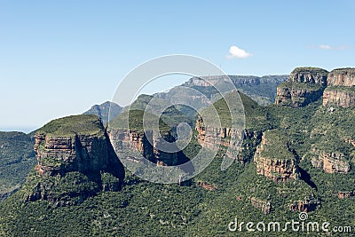 The three rondavels rock formation Stock Photo