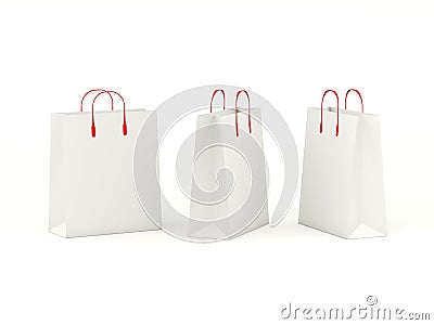 Three shopping bags Stock Photo
