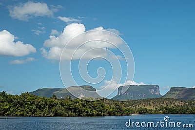 Kurun, Kunai & Kuravaik Mountains, Ucaima, Canaima, Venezuela Stock Photo