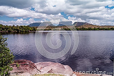 Kurun, Kunai & Kuravaik Mountains, Ucaima, Canaima, Venezuela Stock Photo