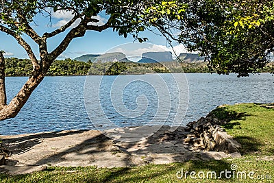 Kurun, Kunai & Kuravaik Mountains, Ucaima, Canaima, Venezuela Stock Photo