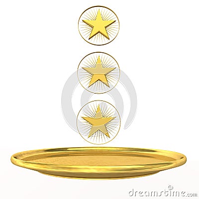 Three-Star Chef Stock Photo