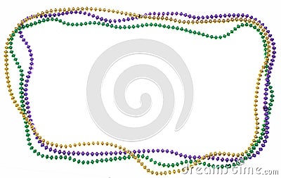 Three strands of beads Stock Photo