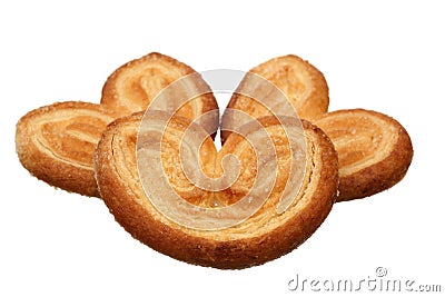 Three tasty cookies Stock Photo