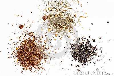 Three types of tea Stock Photo