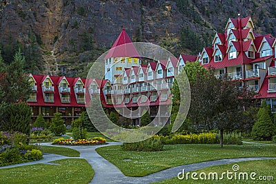 Three Valley Lake Chateau, Revelstoke, British Columbia Editorial Stock Photo