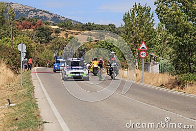 Three weeks cycling race La Vuelta, Spain Editorial Stock Photo