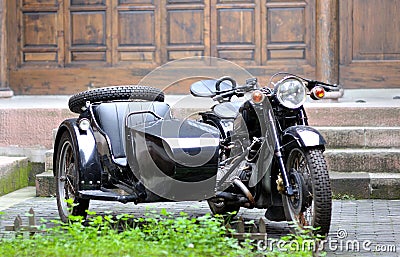 Three-wheeled motorcycle Stock Photo