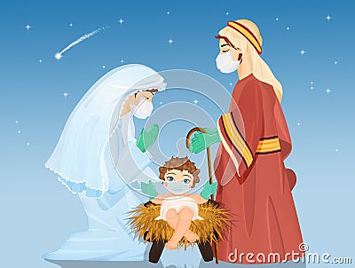 The three wise men bring gifts Stock Photo