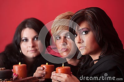 Three Witches Stock Photo