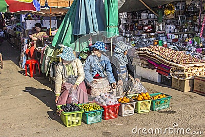 Three women Editorial Stock Photo