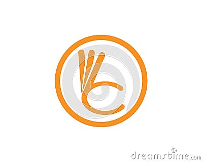 three year warranty logo symbols hand Vector Illustration